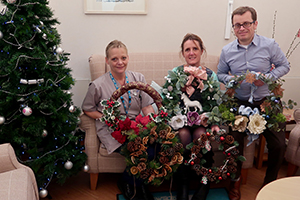 Haskins Garden Centre donates festive wreaths to Forest Holme Hospice
