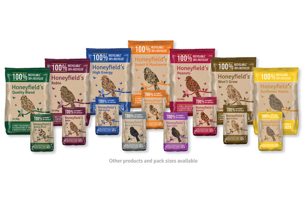 Honeyfields Straights and Mixes Pack Size - wild bird feeding