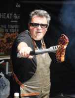 A man holding a steak