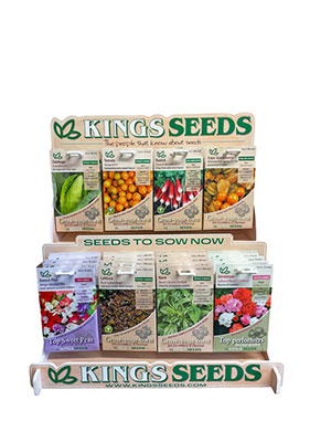 Kings Seeds 2025  Season Counter top display