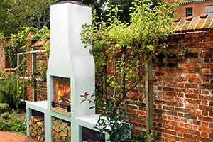 Bring the indoors out with the Garden Fireplace from Schiedel Chimney Systems