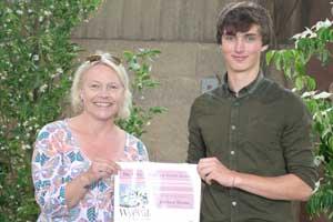 JOSHUA Stone with the Peter Williamson Travel Award