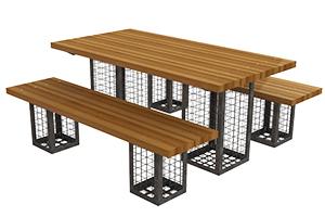 Gabion Dining Set