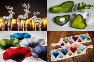 Tilnar Arts latest additions, which include captivating Highland Stags, chic mini heart bowls, and unique poppy bowls, all are available in a delightful spectrum of colours, part of the Brushed Green Collection